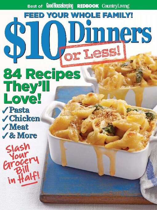 Cover image for $10 DINNERS (OR LESS!): 2012